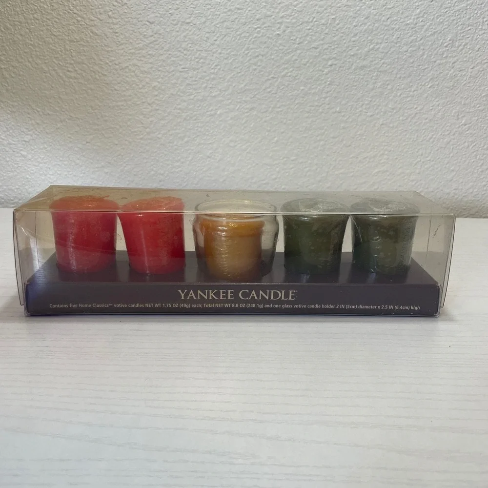 Yankee Candle RETIRED Votive Set Unisex OS Multicolor 5 Candles 1 Holder Sampler
